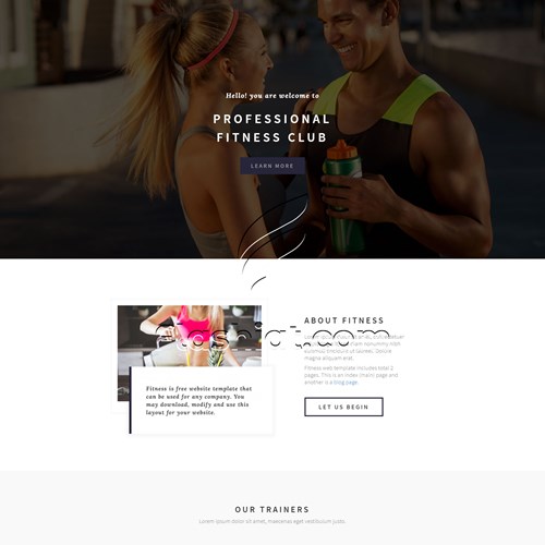 Fitness - Free HTML5 & CSS Template - Flashiat