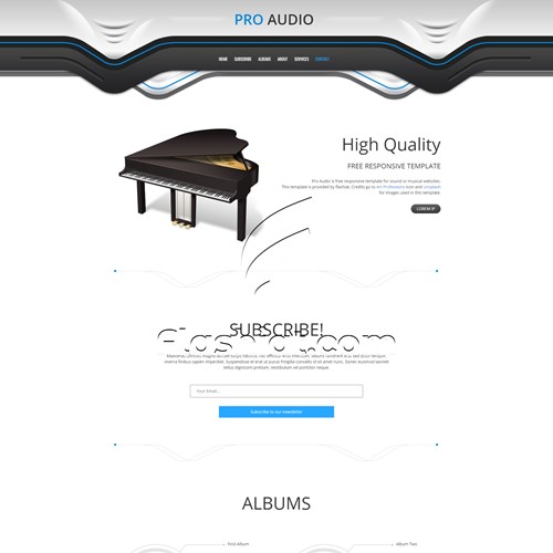Pro Audio - Free HTML5 & CSS Template - Flashiat