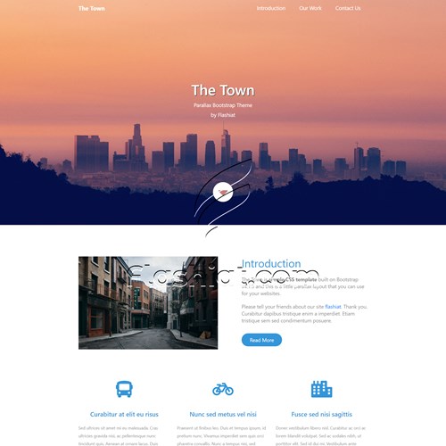 The Town - Free HTML5 & CSS Template - Flashiat