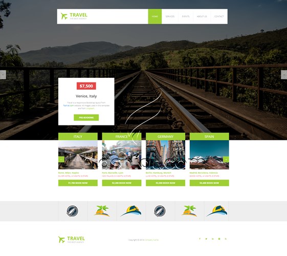 Travel 6 - Free HTML5 & CSS Template - Flashiat