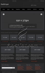 DarkCu3er - Free PSD Template