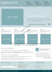 Simplicity - Free PSD Template