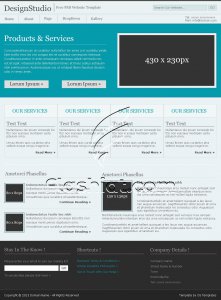 DesignStudio - Free PSD Template