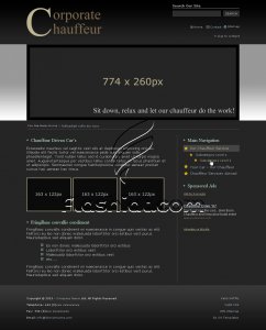 Corporate Chauffeur - Free PSD Template