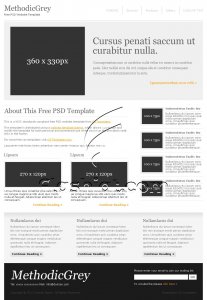 MethodicGrey - Free PSD Template