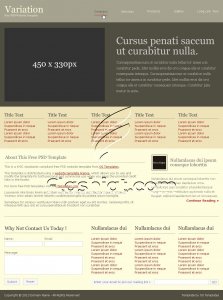 Variation - Free PSD Template