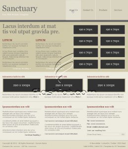 Sanctuary - Free PSD Template