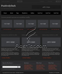PositivelyDark - Free PSD Template
