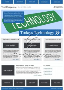 TechCorporate - Free PSD Template
