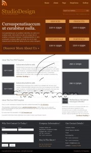 StudioDesign - Free PSD Template