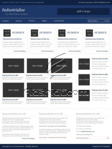 Industrialise - Free PSD Template