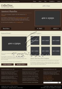 CoffeeTime - Free PSD Template