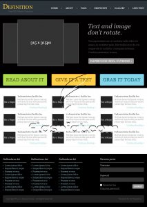 Definition - Free PSD Template