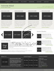 University School - Free PSD Template