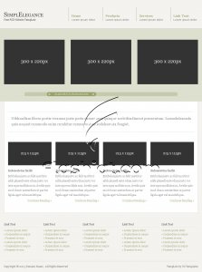 SimplElegance - Free PSD Template