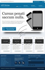 APP Etizing - Free PSD Template