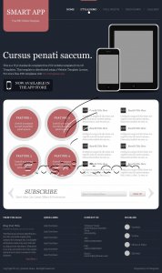 Smart App - Free PSD Template