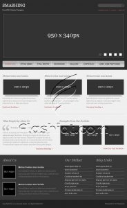 Smashing - Free PSD Template
