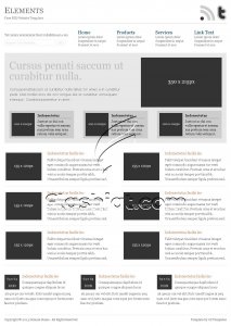 Elements - Free PSD Template