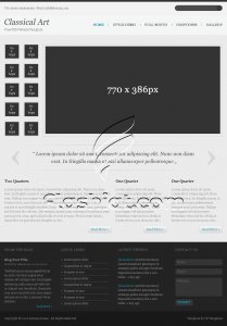 Classical Art - Free PSD Template