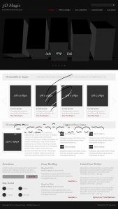 3D Magic - Free PSD Template