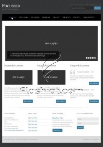 Focussed - Free PSD Template