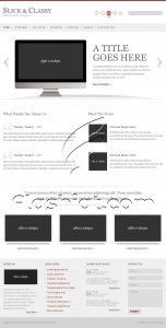 Slick & Classy - Free PSD Template