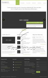 Clearcut - Free PSD Template