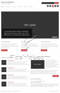 Back To Basics - Free PSD Template