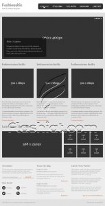 Fashionable - Free PSD Template