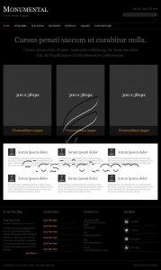 Monumental - Free PSD Template