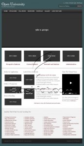 Open University - Free PSD Template