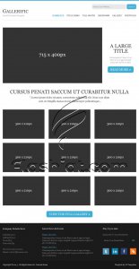 Gallerific - Free PSD Template