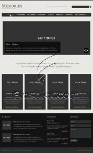 Memories - Free PSD Template