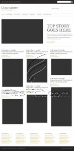 Columnist - Free PSD Template