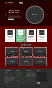 The Modernist - Free PSD Template