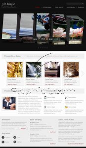 3D Magic - Free PSD Template