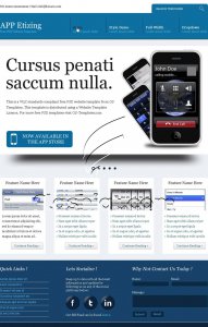 APP Etizing - Free PSD Template