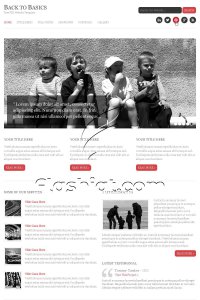 Back To Basics - Free PSD Template