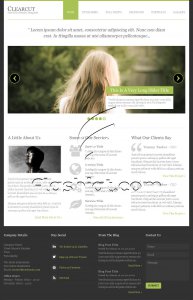 Clearcut - Free PSD Template