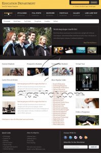 Education Department - Free PSD Template