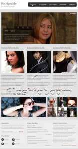 Fashionable - Free PSD Template