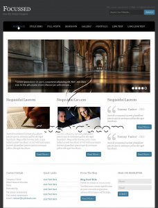 Focussed - Free PSD Template
