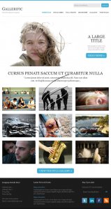 Gallerific - Free PSD Template