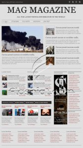 Mag Magazine - Free PSD Template