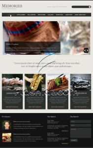 Memories - Free PSD Template