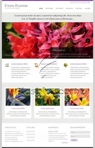 Utopic Flowers - Free PSD Template