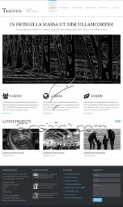 Tradition - Free PSD Template