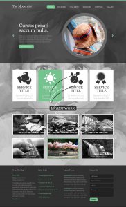 The Modernist - Free PSD Template