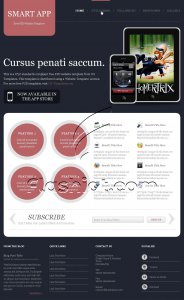Smart App - Free PSD Template